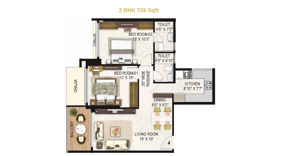 Jaswanti-Jewel-Floor-Plan-2-BHK-726-Sqft