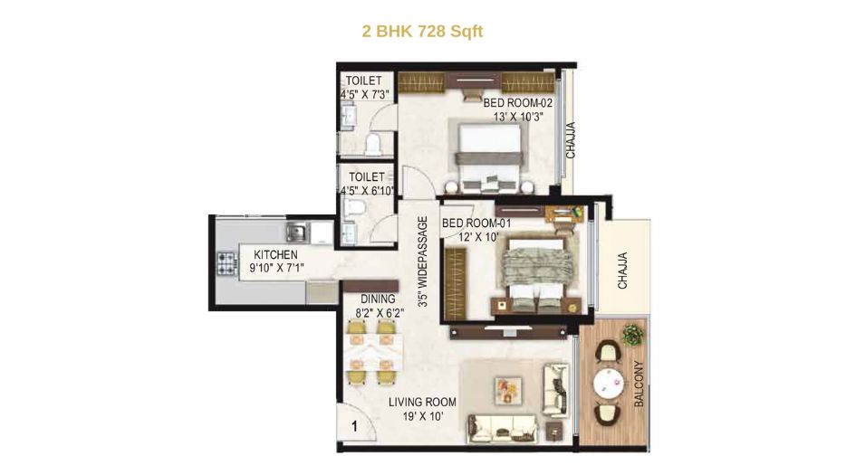 Jaswanti-Jewel-Floor-Plan-2-BHK-728-Sqft